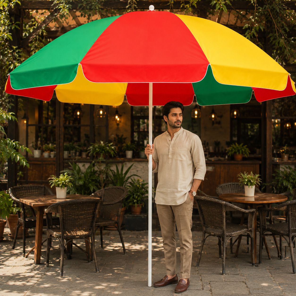 Large Garden Umbrella for Outdoor Dining Outdoor Durable Shade Umbrella-image-25