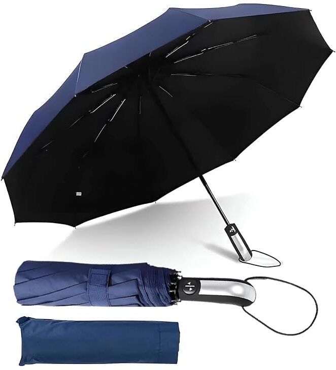 Umbrella for Women, Men, and Kids, 3 Fold Auto Open & Close Umbrella Compact Umbrella-image-39