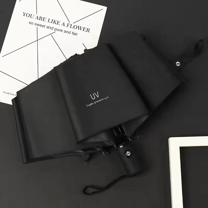 e-ecl Big Umbrella for Men, 3 Fold with Reflective Stripe Travel Umbrella for Rain Umbrella-picture-20