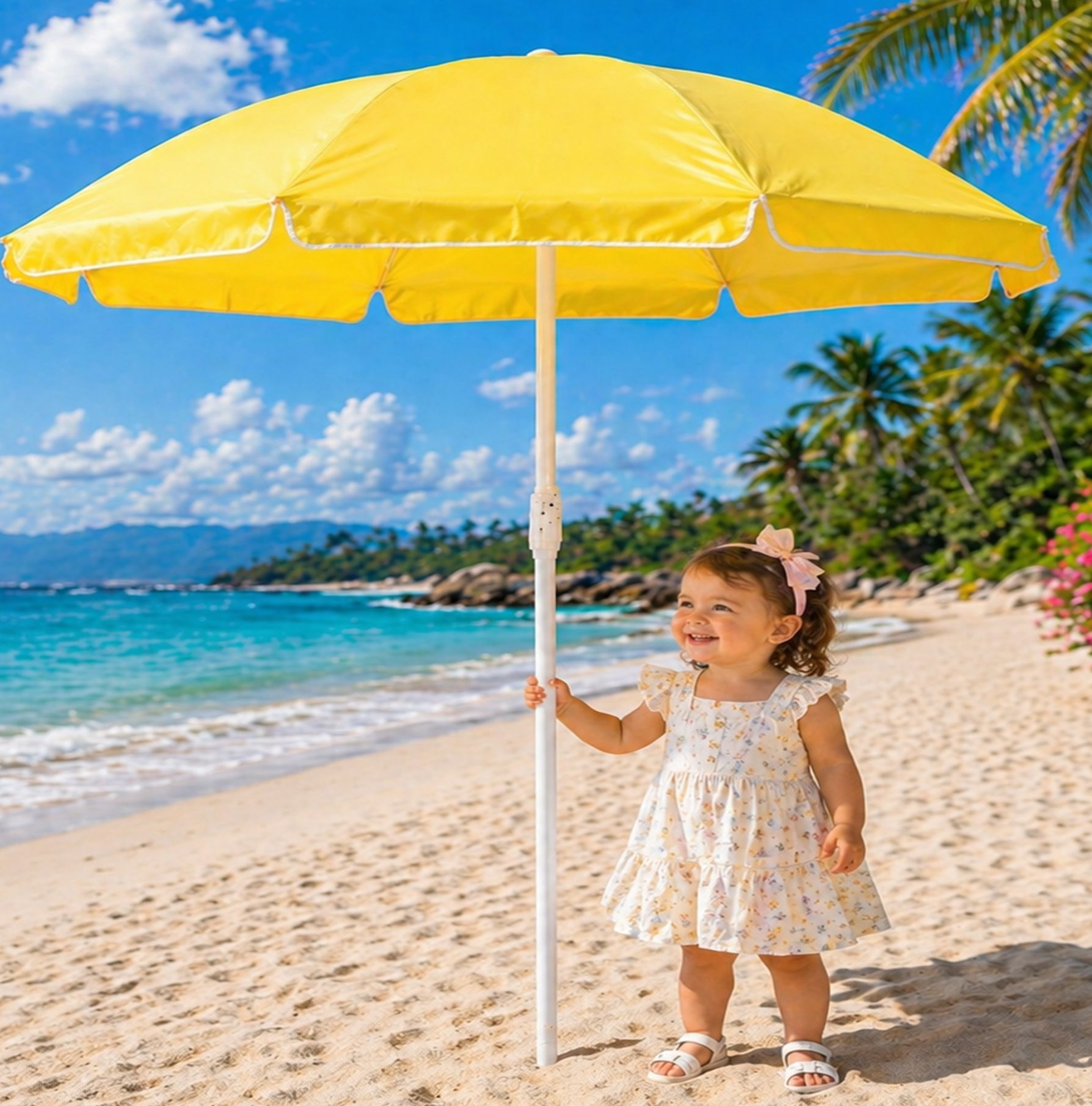 Garden Umbrella Strong 7ft Outdoor Shade Model Umbrella-image-15