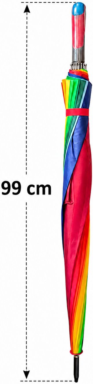 neha home Rainbow Umbrella for Men & Women Big Stick Umbrella for Rain or Sun Umbrella-picture-27