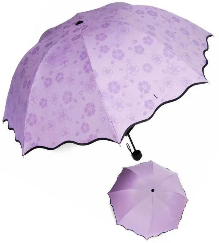 Secret Blossoms Magic Umbrella 4-Fold UV Protection Compact & Stylish Umbrella-image-32