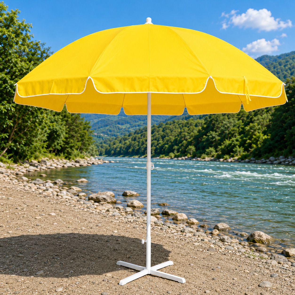 Garden Umbrella With Stand 6 Ft Strong Garden and Patio Leisure Shade Umbrella-image-31
