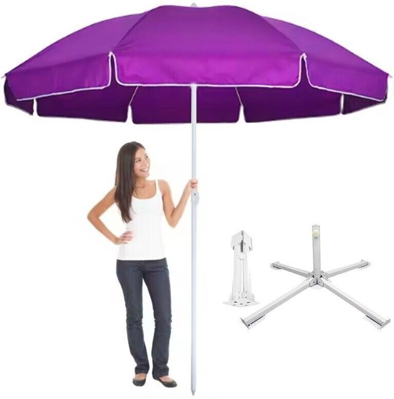 green bird Garden Umbrella With Stand Outdoor Big Size 7ft Garden S25 Umbrella-picture-10