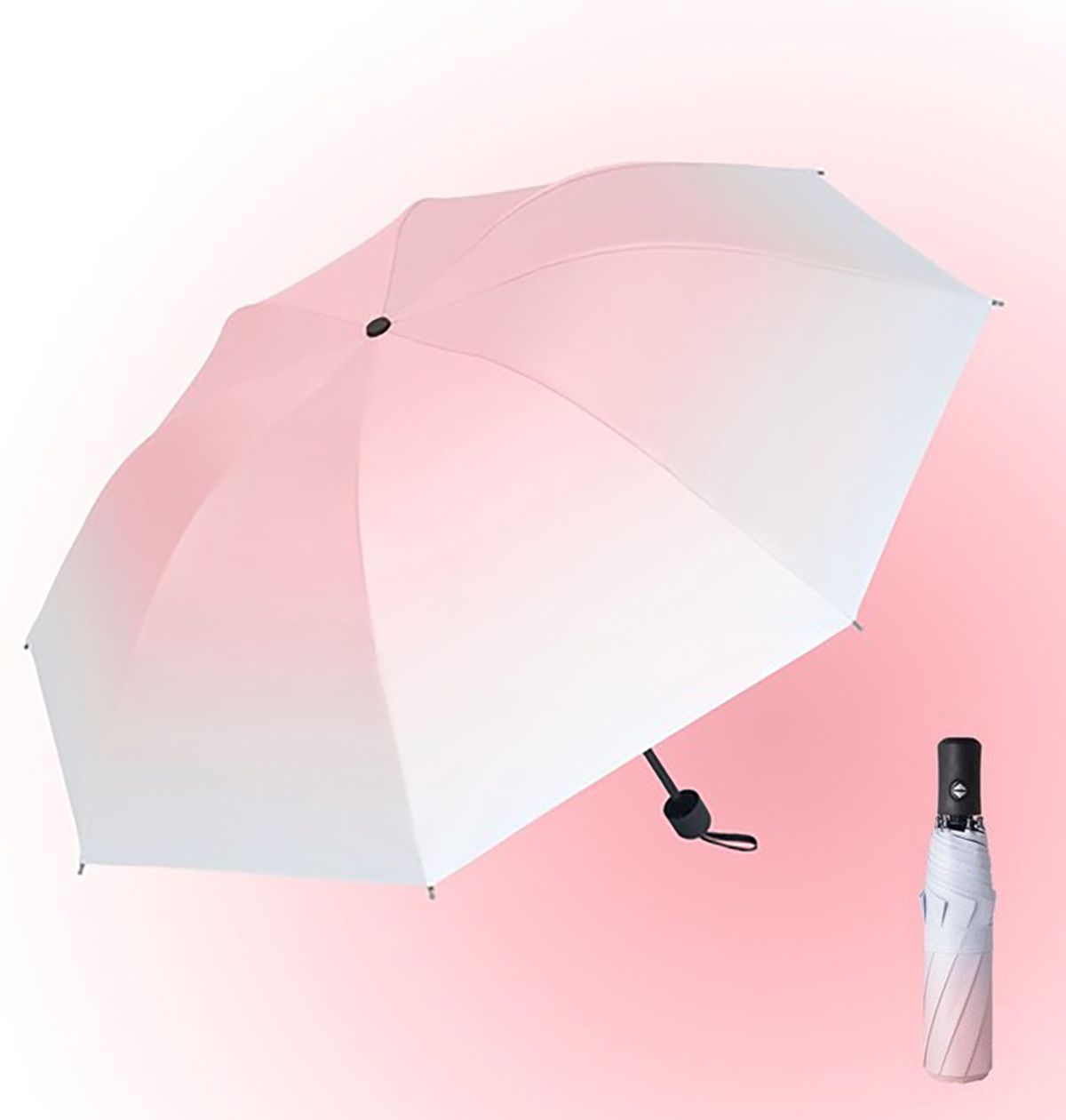 toriyox Mini Folding Compact with Case,Portable, Small Sun, Rain Pocket Umbrella-picture-27