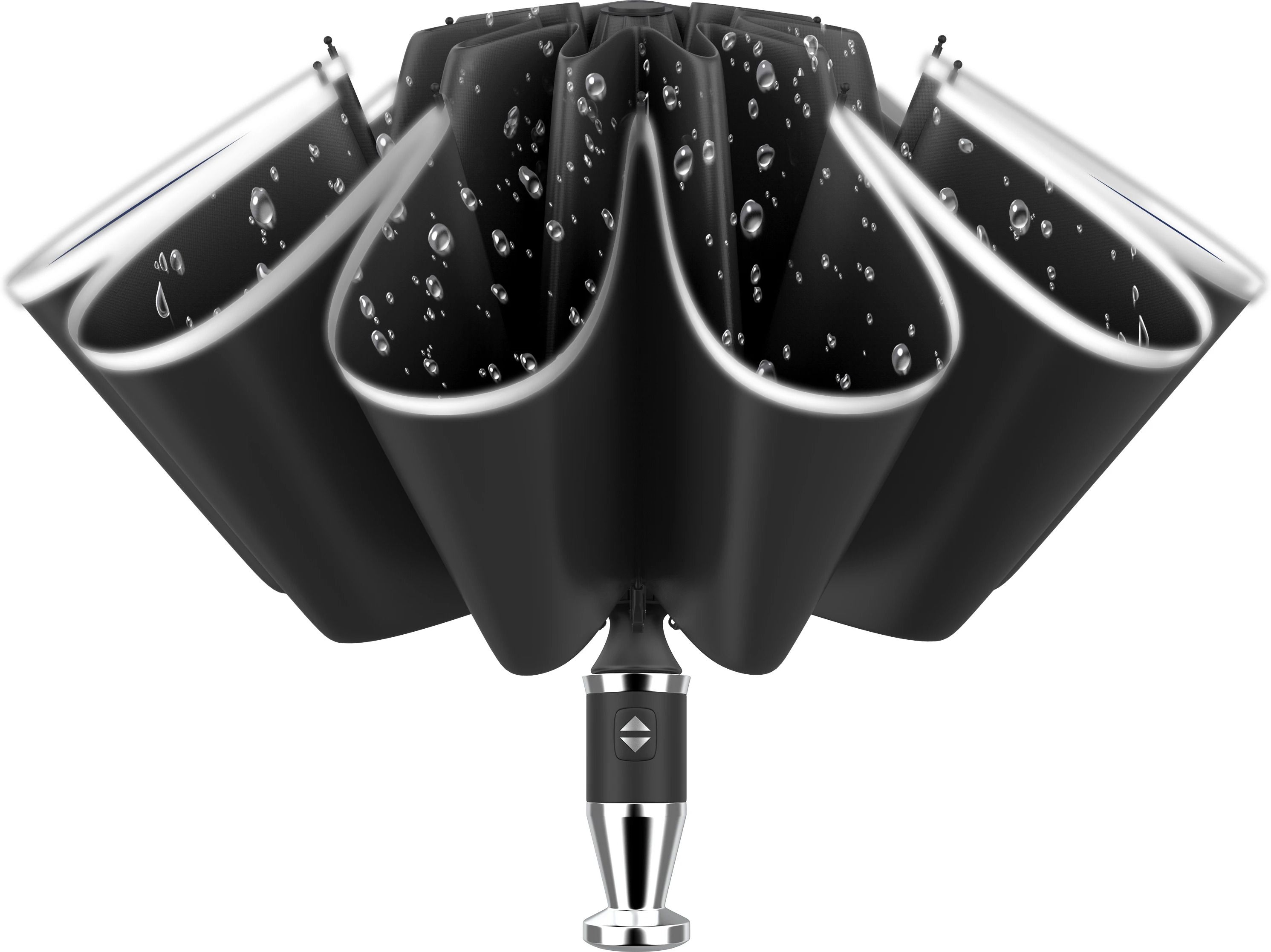 45 Inch Auto Open and Close Reverse Umbrella for Car with Reflective Stripe Umbrella-image-23