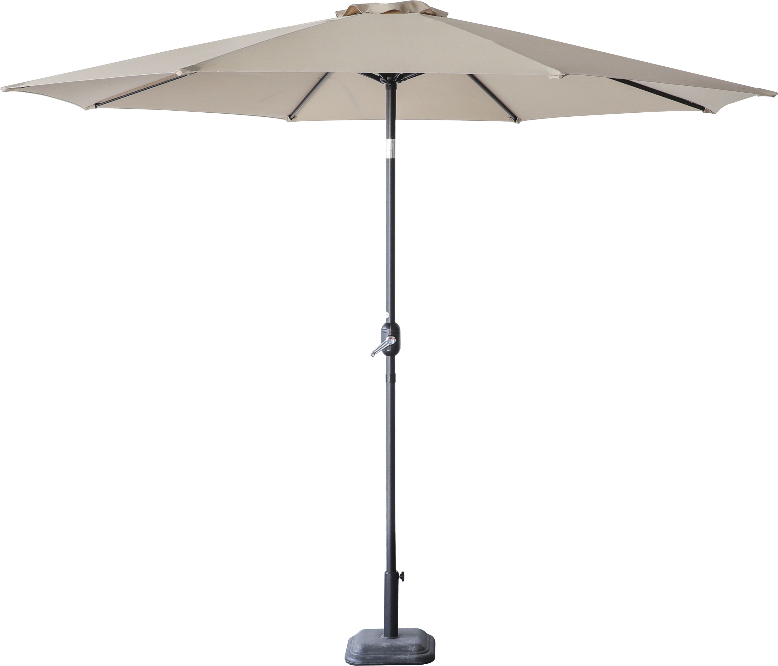 nawbeda 9ft Outdoor Patio Umbrella Waterproof with Iron Base & Crank Handle Umbrella-picture-26