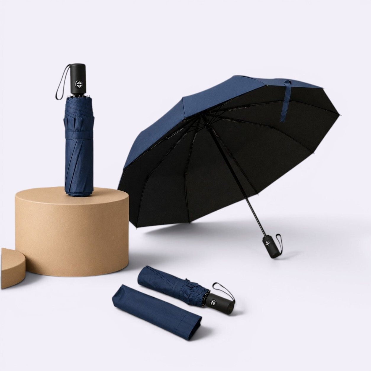 Auto Open Close Umbrella for Men Women Kids | Big UV Protection Compact 3 Fold Umbrella-image-24