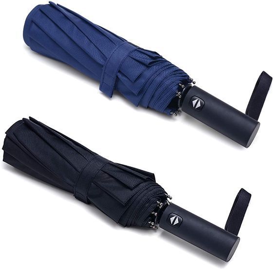 Black & Blue Auto Open Close Umbrella Umbrella-image-2