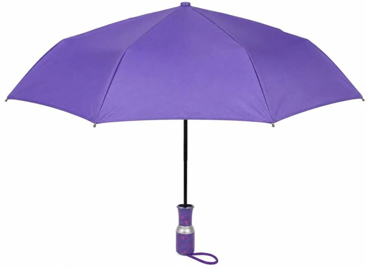 Umbrella 2 Fold Mono Silver Manual Opening 22.5inch Umbrella For Mens and Womens Umbrella-image-33