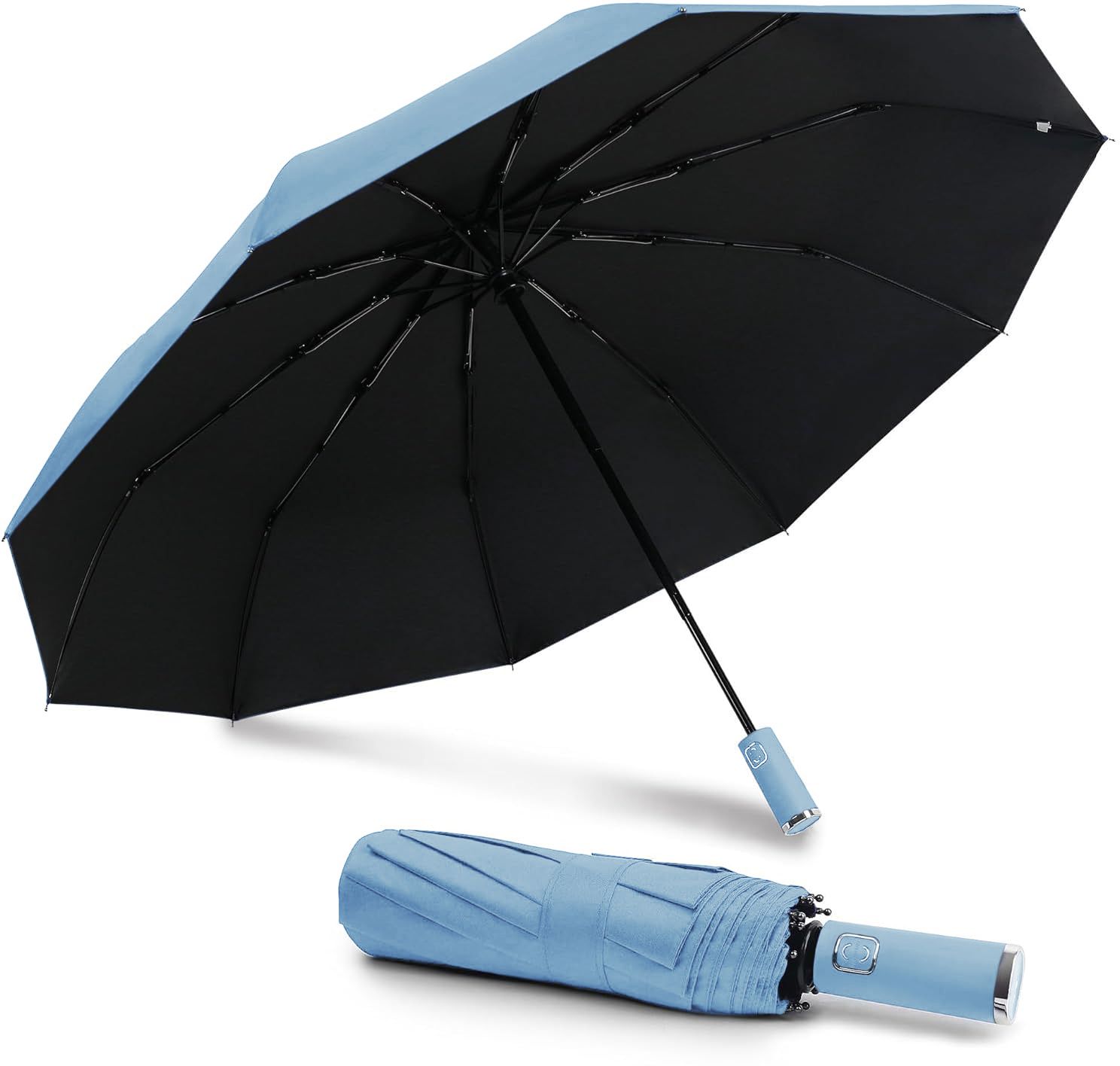 xbey Auto Open Close 10-Rib Umbrella | Rain & UV Protection | Man, Woman & Child- 1Pc Umbrella-picture-13