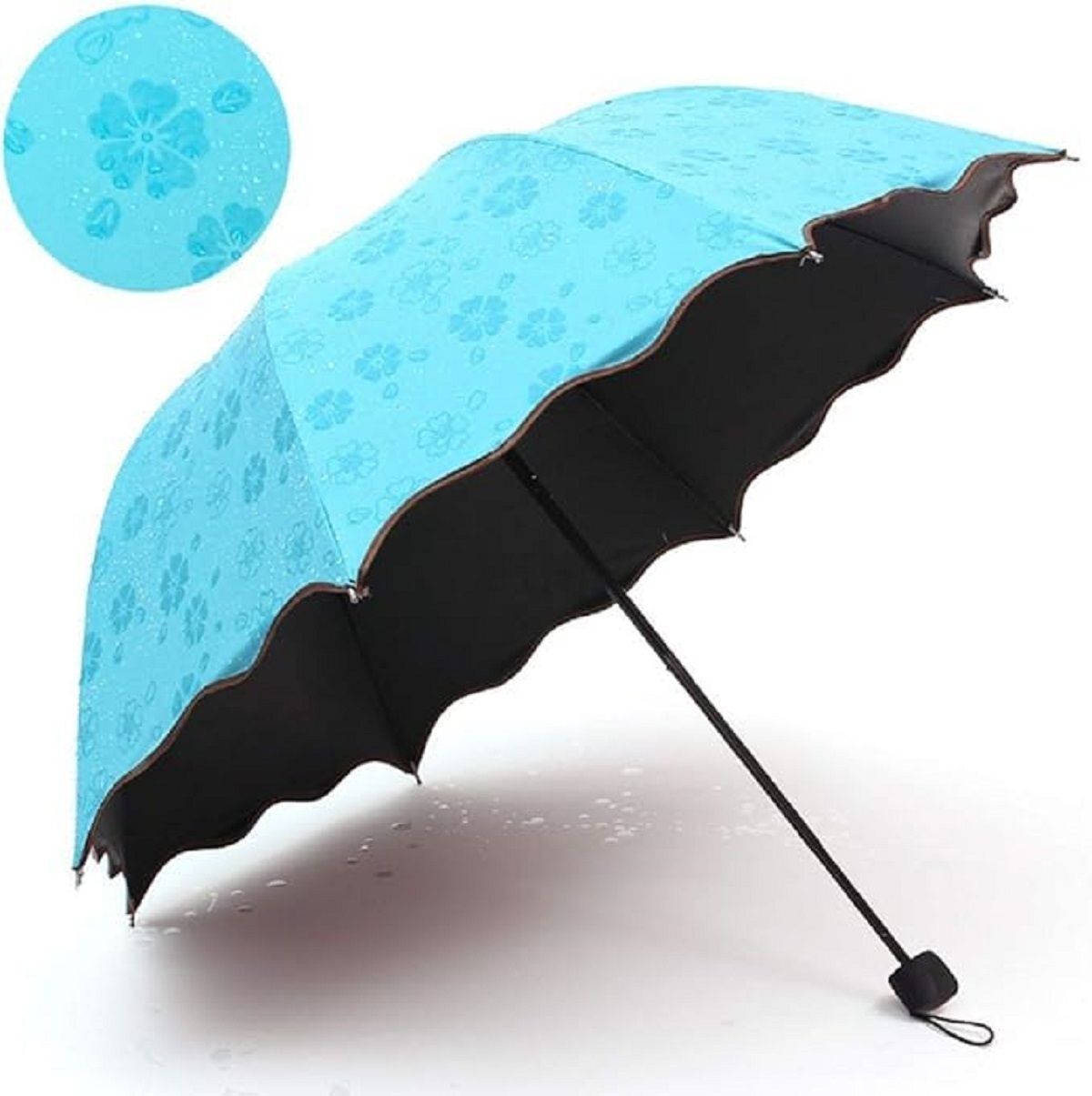3 Fold Magic Umbellar UV Protection, Beautiful Creative Magical of Blooming Umbrella-image-33