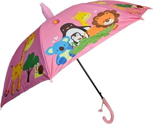 Polyester Jungle Printed Umbrella with Handle 3 Fold with Auto Open and Close Umbrella-image-13