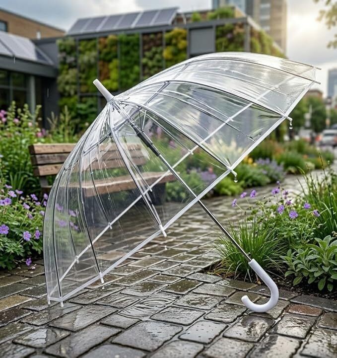vpj CrystalShield Clear Rain Umbrella Umbrella-picture-1