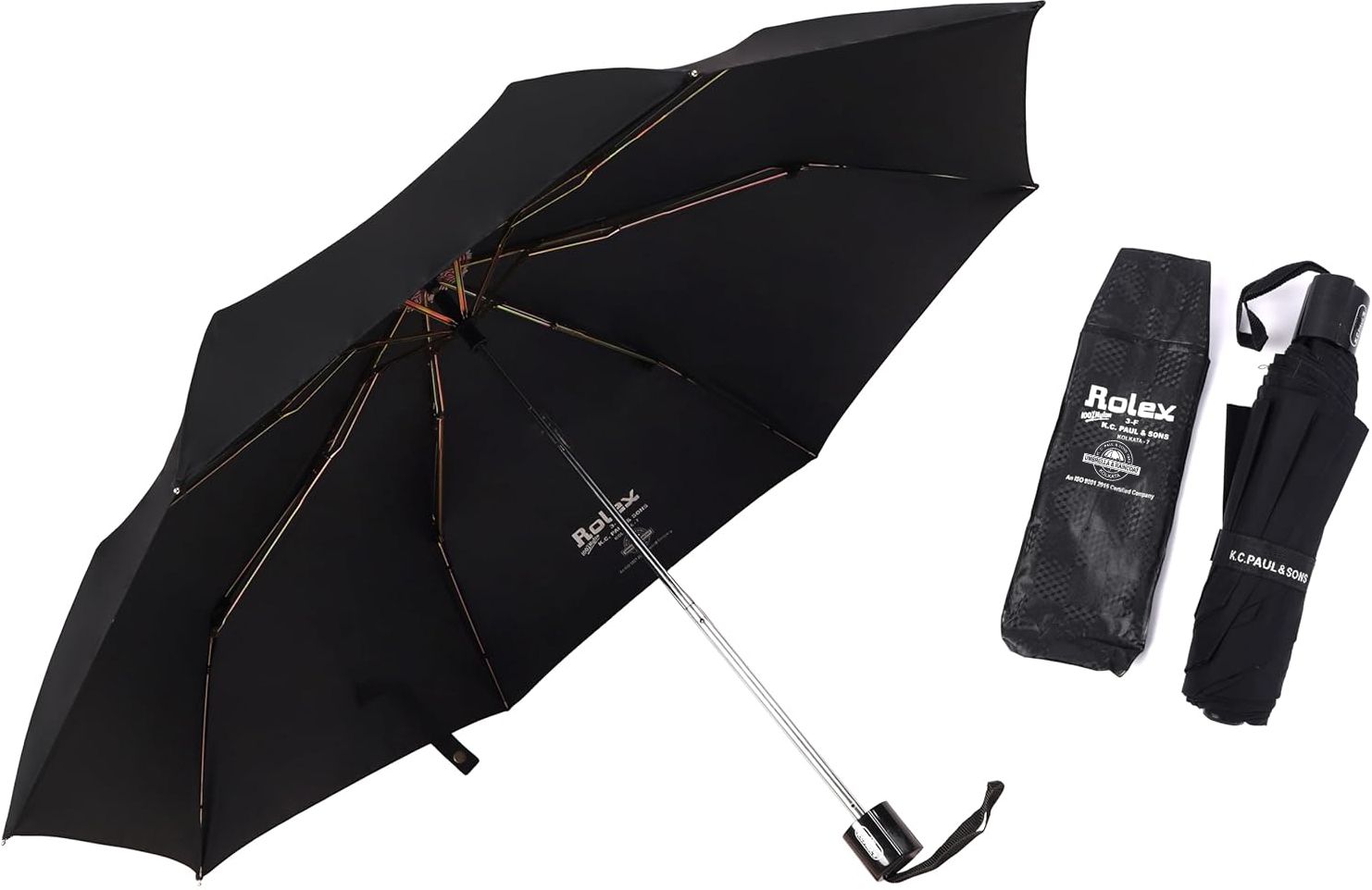 3 fold Rain & Windproof UV Coated heavy duty umbrella for Women & Men Umbrella-image-44