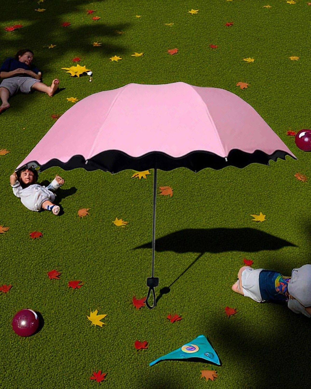 rbm Travel Compact Magic Umbrella 3 Fold Umbrella for Girls, Women_098937 Umbrella-picture-9
