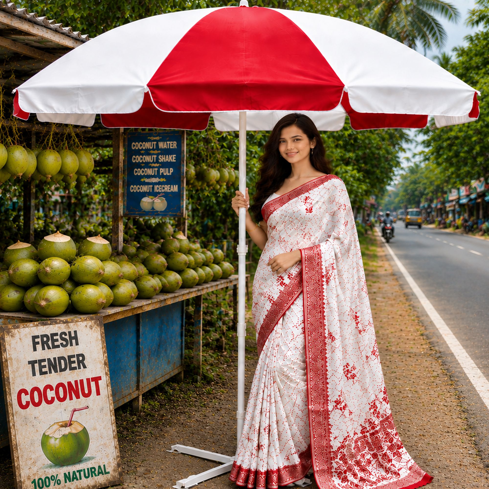 Garden Umbrella With Stand 6 Ft Attractive Terrace Garden Shade Canopy Umbrella-image-11