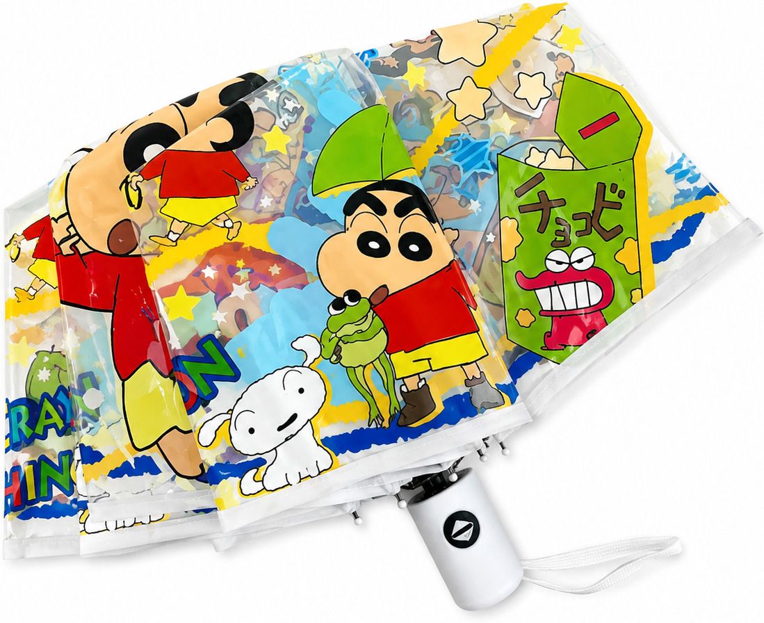 SchinChainTransparent UmbrellaViral Cartoon Rain UmbrellaCute Foldable Umbrella Umbrella-image-1