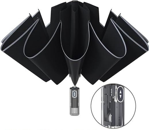 xbey Umbrella for Rain & UV Protection | Automatic Umbrella with Reflective Strip | Umbrella-picture-9
