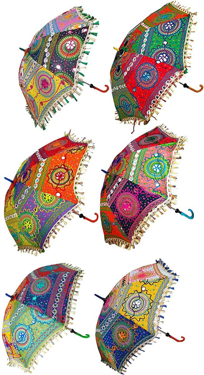 chhaato Embroidery Work Umbrella, Useful for Party Decoration, Home Decor, Pre Wedding Umbrella-picture-26