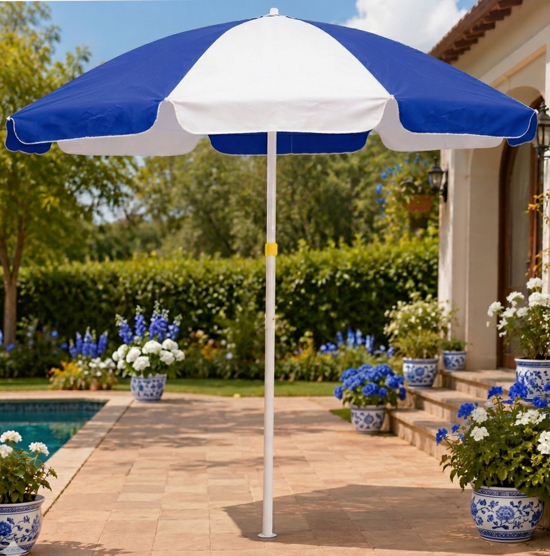 dark moon 7ft Deluxe Garden Umbrella Patio Shade Model Premium Quality Umbrella-picture-29