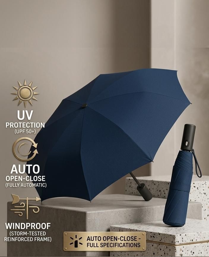 Auto Open,Close Travel ,Man, Woman & Child ,Sun UV Protection Umbrella-image-37