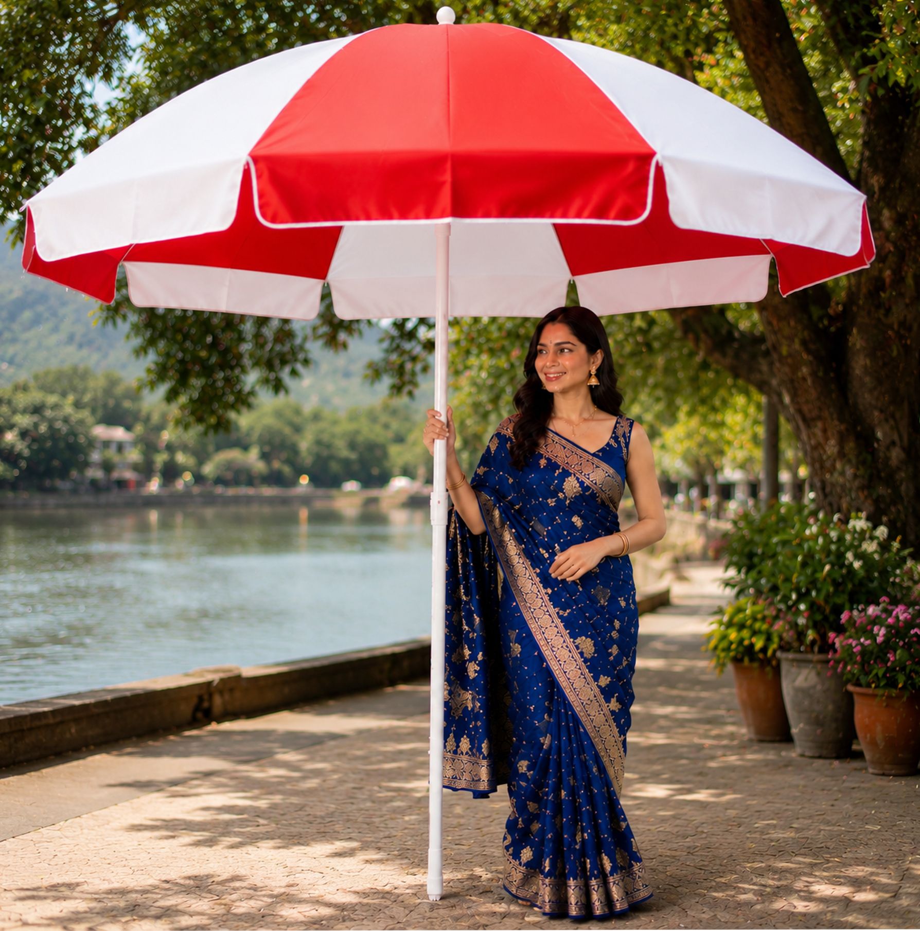 dark moon Garden Umbrella 7ft Luxury Outdoor Cover Design Premium Quality Umbrella-picture-47