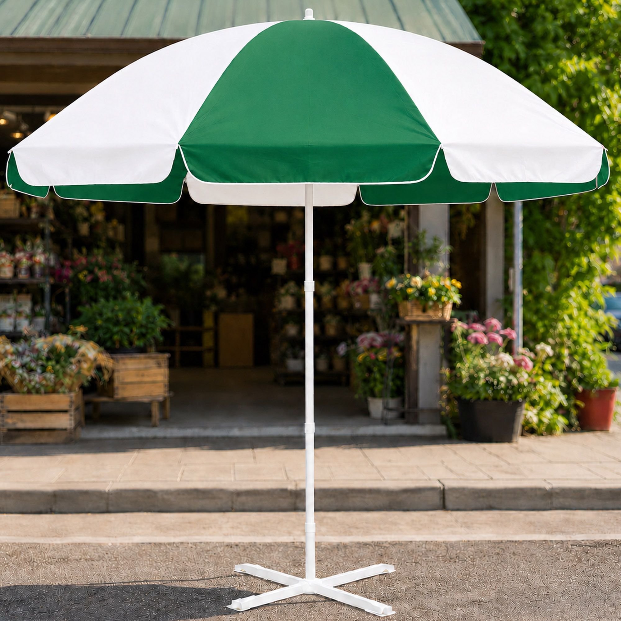 rainpopson 7 Ft Garden Umbrella With Stand Premium Terrace Garden Open Area Shade Umbrella-picture-22
