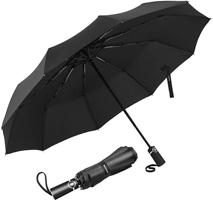 Solid 3-Fold Umbrella with Easy Auto Open & Close Lightweight, Strong, Windproof Umbrella-image-0