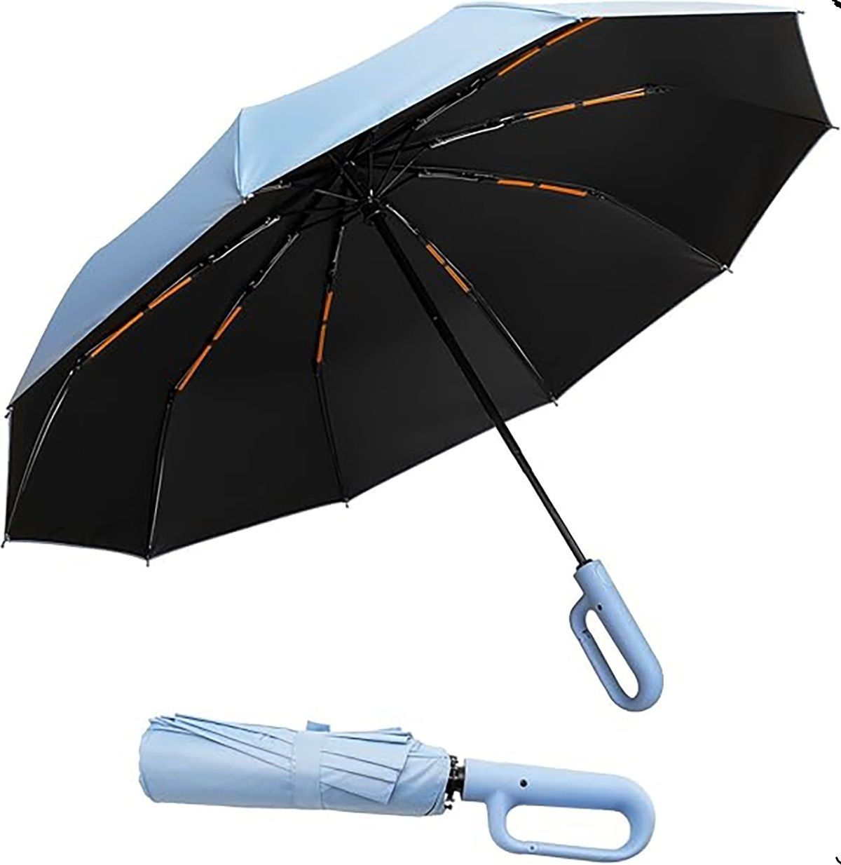 raingal Auto Open 3 Fold Umbrella For Protection Against Rain Sun+UV Rays with cover Umbrella-picture-13