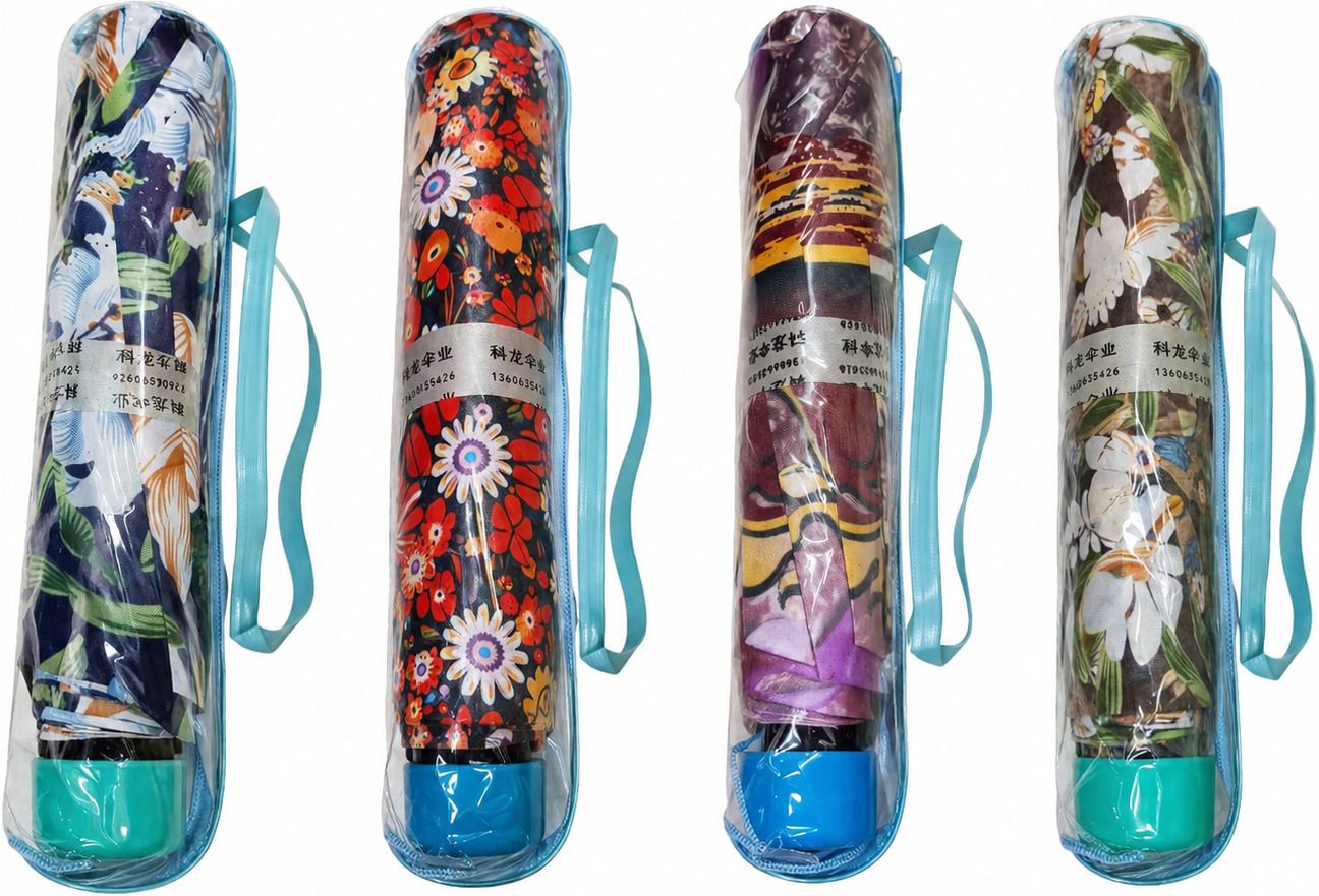 3 Fold Digital Printed Sun and Rain Umbrella-image-9