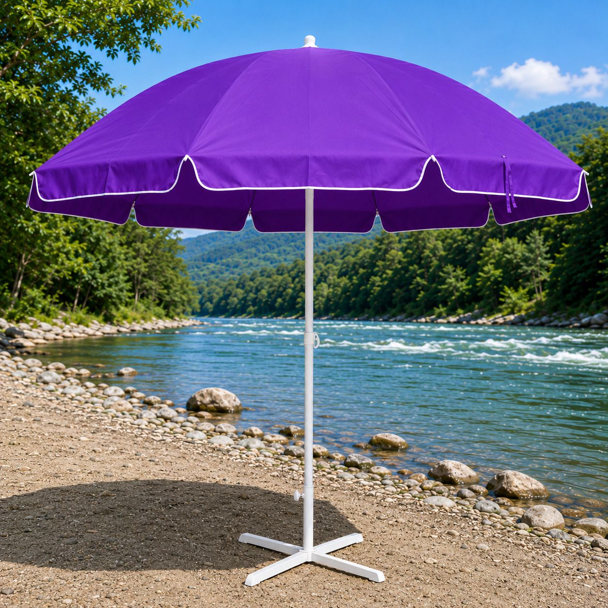 Garden Umbrella With Stand 6 Ft Premium Open Air Patio Patio Sun Shade Umbrella-image-20