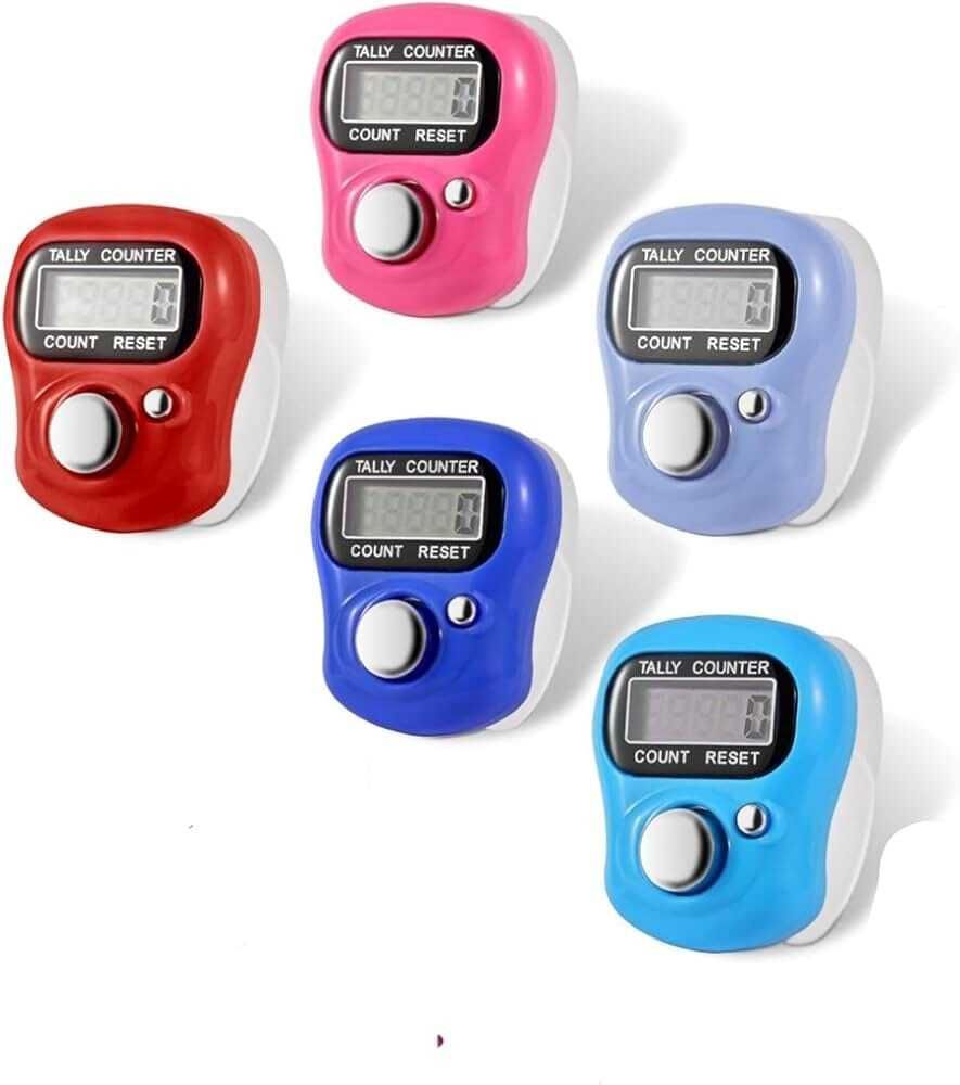 bukawa Finger Ring Counter for Meditation & Prayer Tally Counter (Multicolor Umpire Counter-picture-25