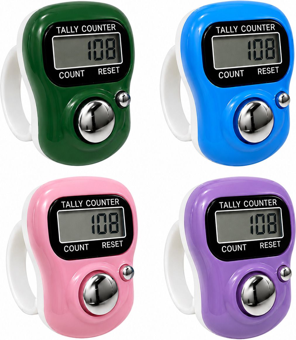 freshdcart Portable LCD Counter Ring Digital Counting Device for Prayer Beads Pack of 4 Umpire Counter-picture-44