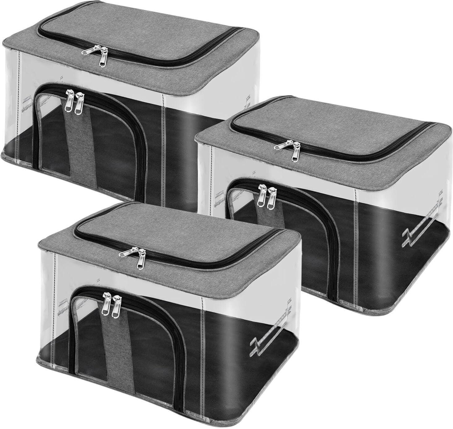 Transparent PVC Storage Organizer | Dustproof Clothes & Saree Storage Bag Storage Box-image-47