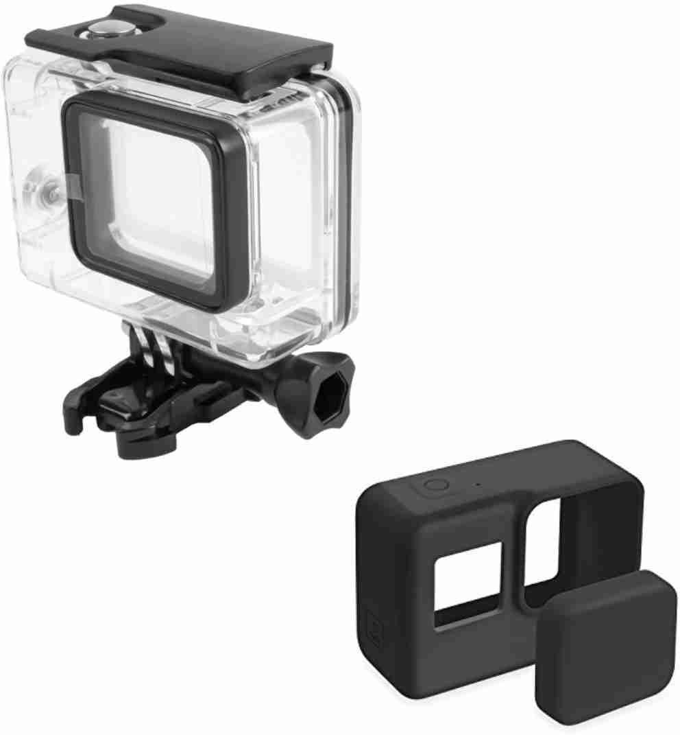 quikprof Gopro5 and Silicon Caes (Black) For Gopro5/6 Underwater Camera Housing