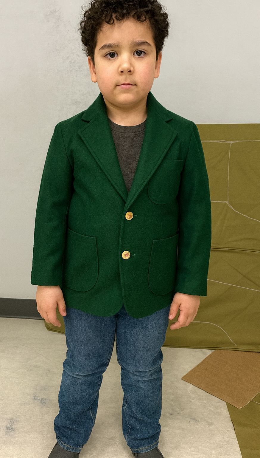 Shreejee Green Uniform Blazer-image-37