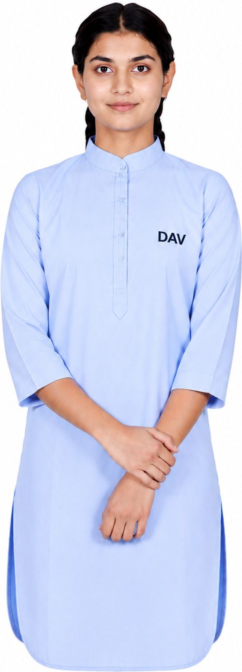 Go Green Straight Blue Uniform Kurta-picture-20