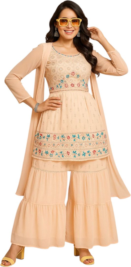 Samriddhi Fashion hub A-line Orange Uniform Kurta-picture-40