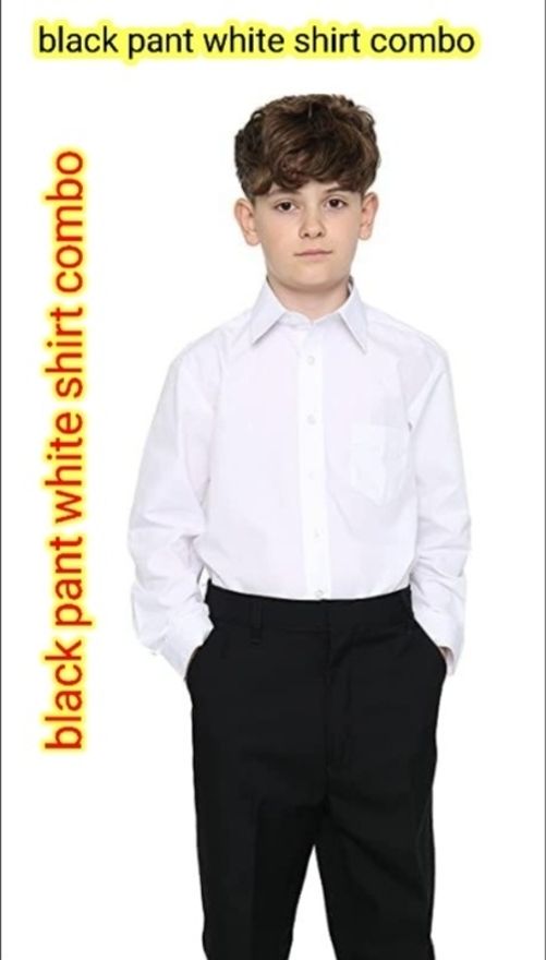 madhav traders Black, White Uniform Shirt-picture-13