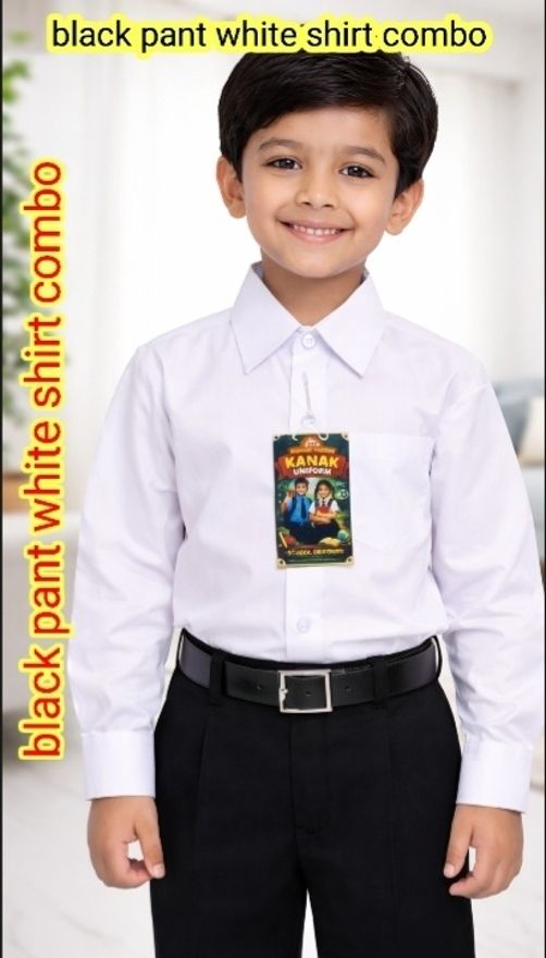 madhav traders Black, White Uniform Shirt-picture-10