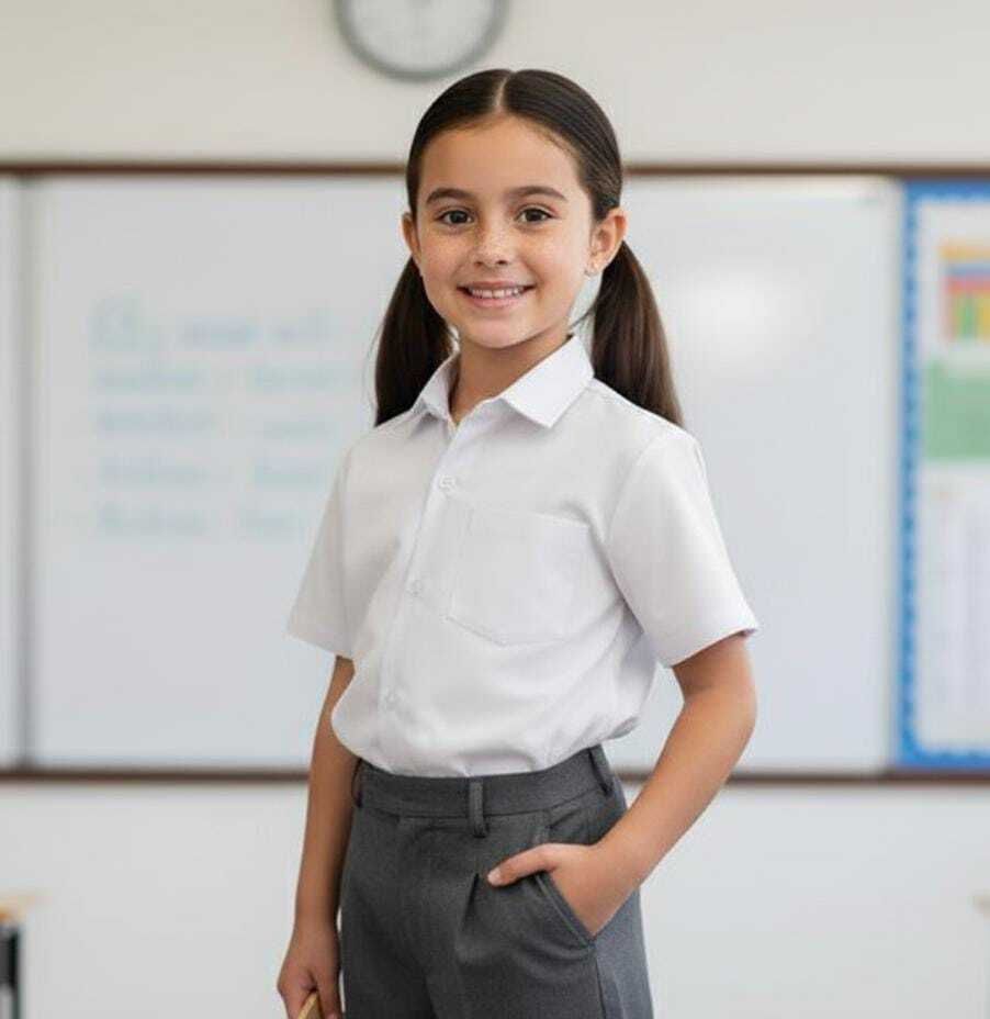 Daster White Uniform Shirt