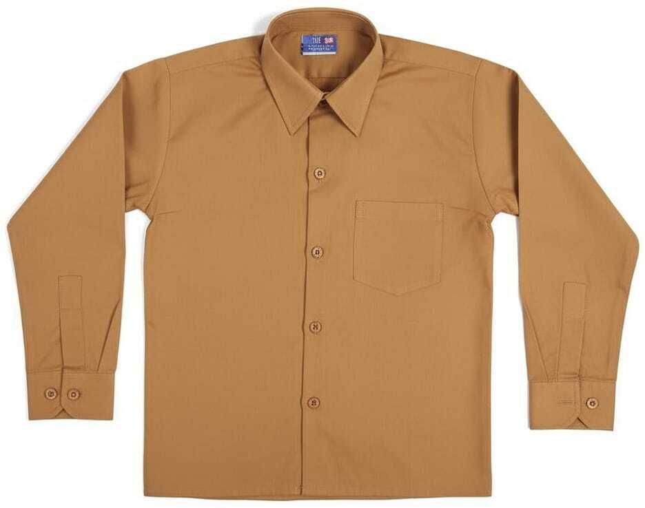 Vedant Brown Uniform Shirt-image-0