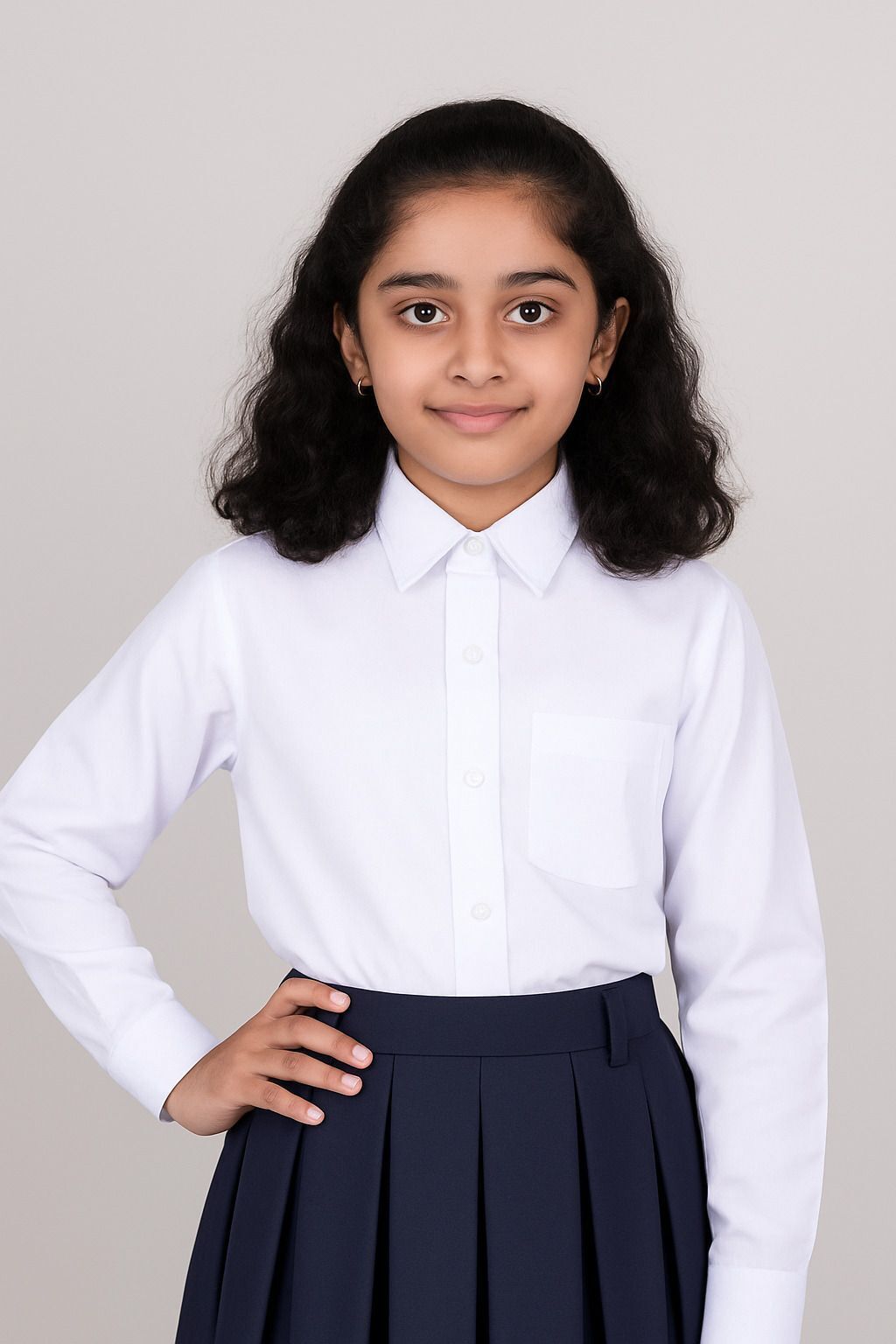 VIJAY TRADERS White Uniform Shirt