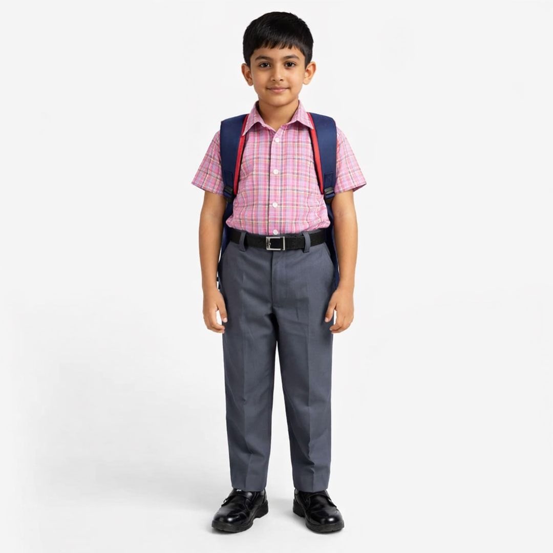 YYYMENSWEAR Pink Uniform Shirt-image-5