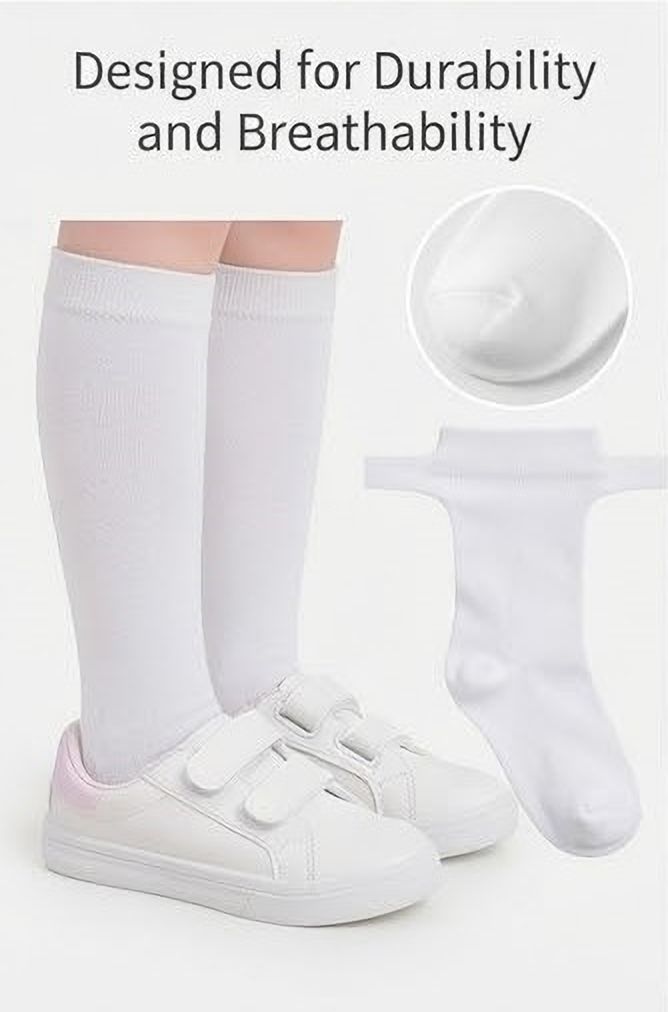 Lepax Cable White Uniform Sock-picture-22