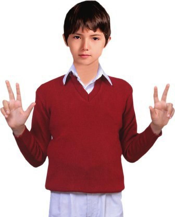 Badoli Collection Maroon Uniform Sweater-image-9