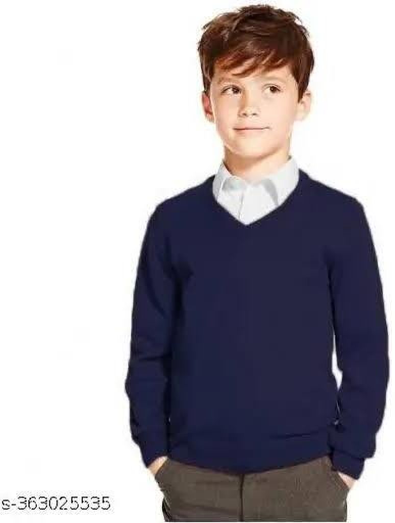 NAZRANA BY MUMBAI COLLECTION Blue Uniform Sweater