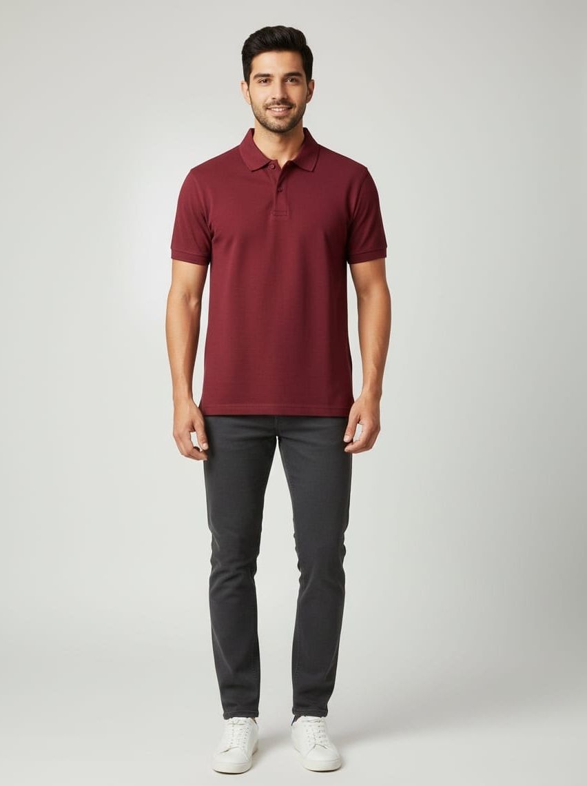 GDENTERPRISES Maroon Uniform T Shirt-picture-44
