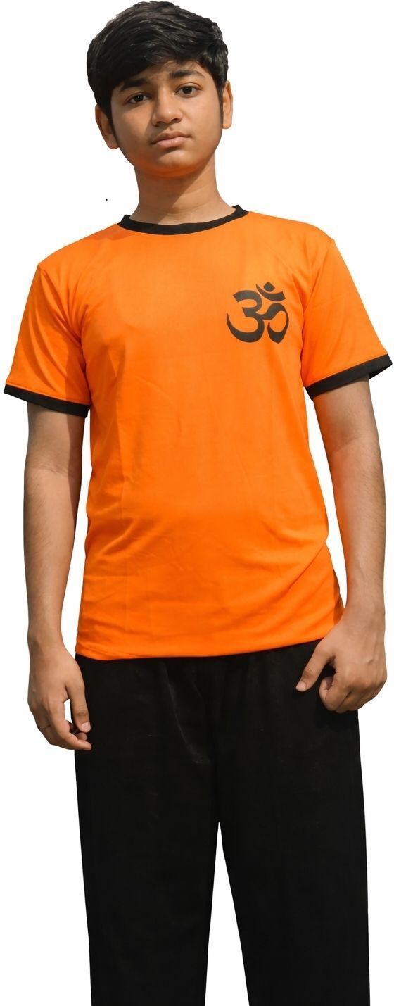 Mithila Paridhan Black, Orange Uniform T Shirt-image-3